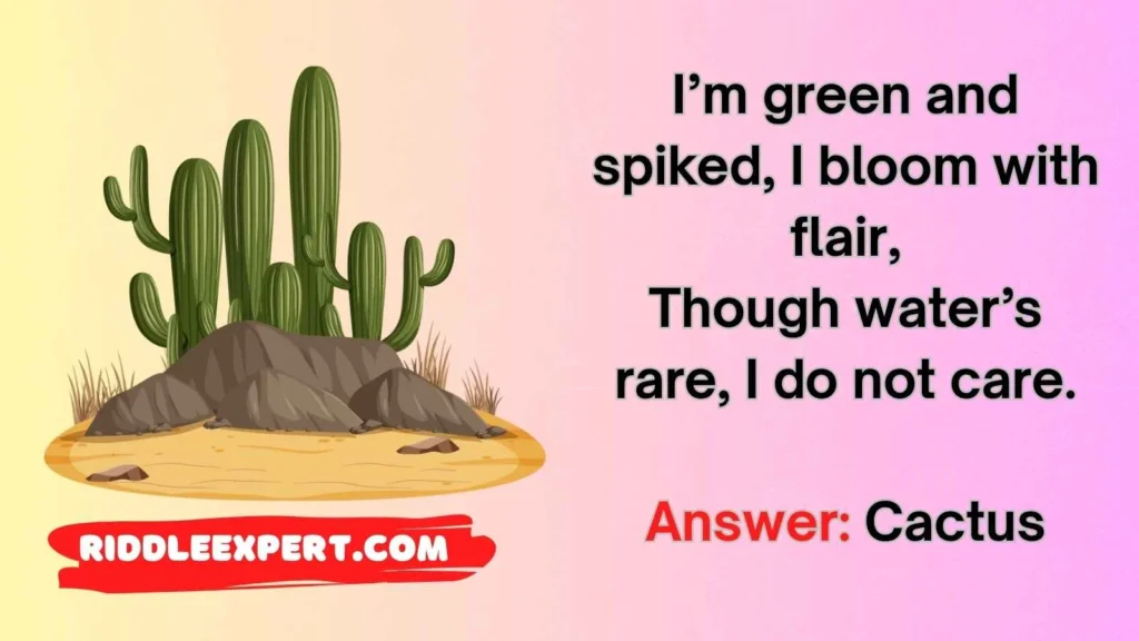 Cactus & Plants Riddles