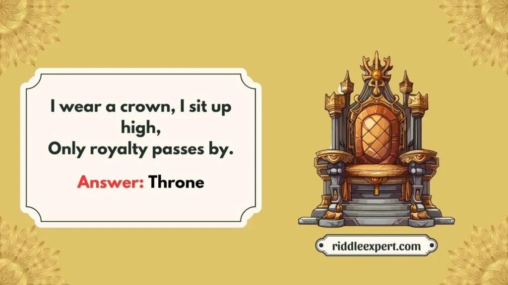 Fancy and Royal Chair Riddles