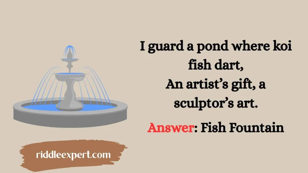 Garden and Park Fountain Riddles