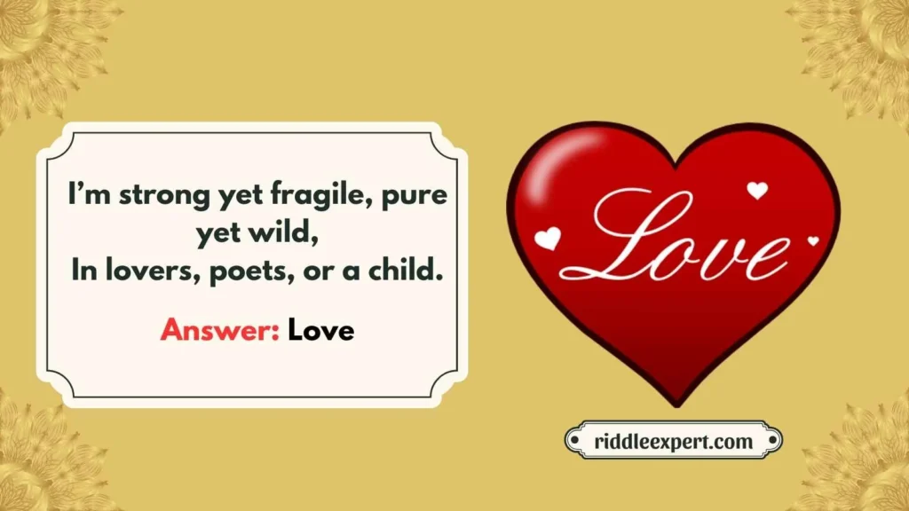 Love & Friendship Riddles