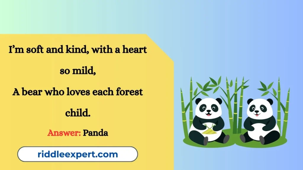 Panda’s Gentle Nature Riddles