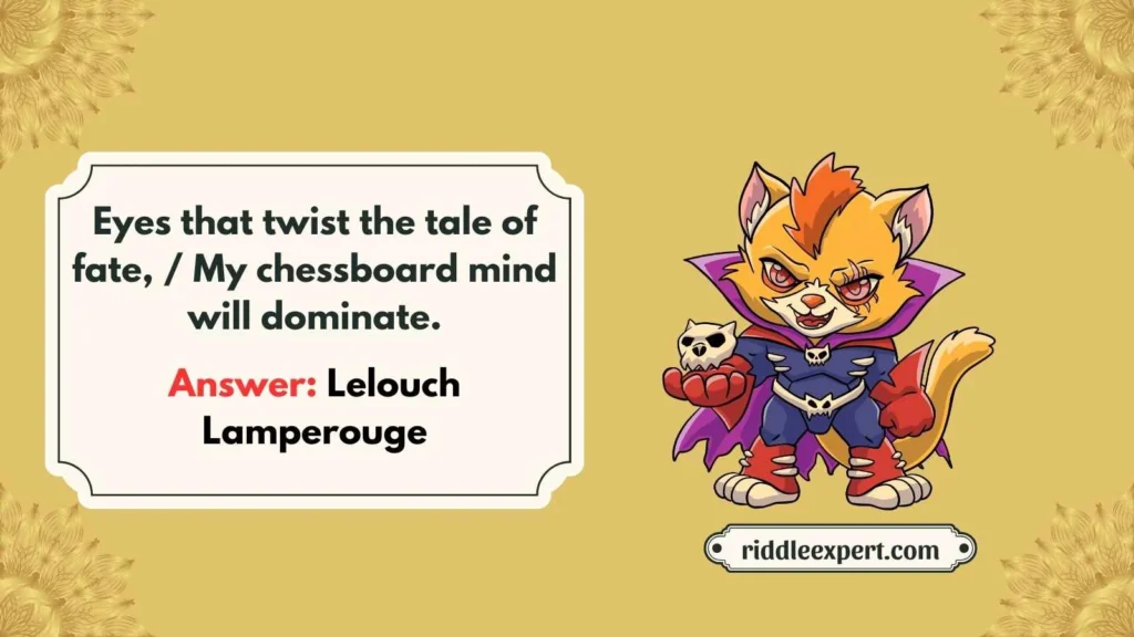 Riddles About Anime Villains