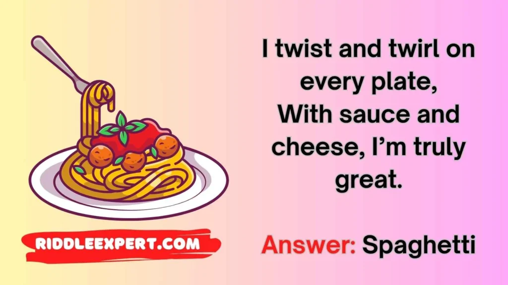 Riddles About Italian Food