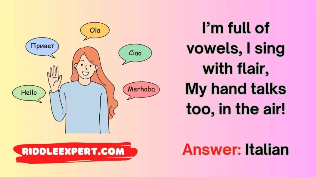 Riddles About the Italian Language