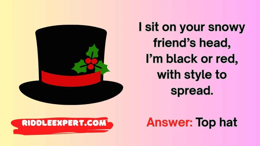 Snowman Accessories Riddles