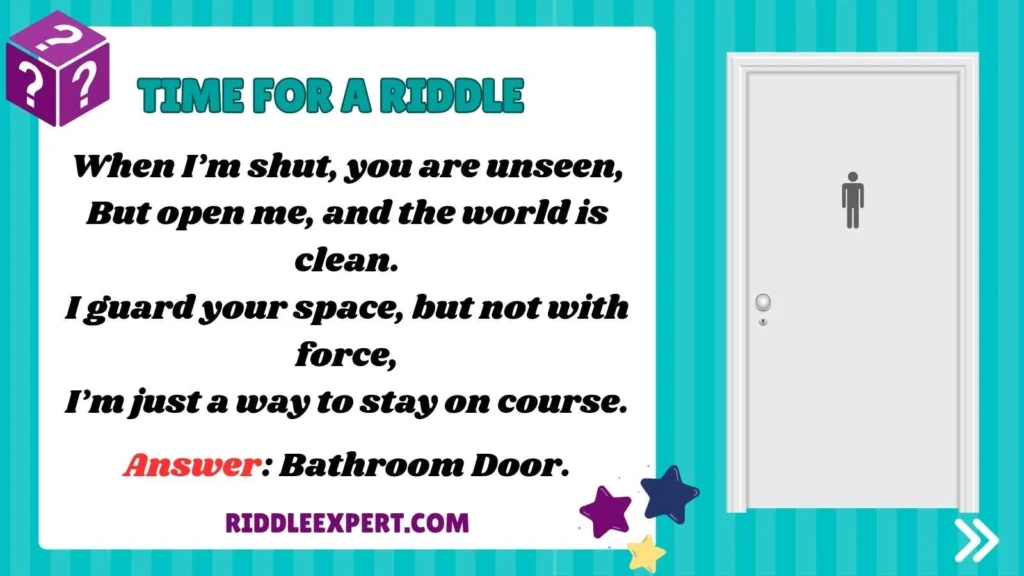 Bathroom Door Riddles