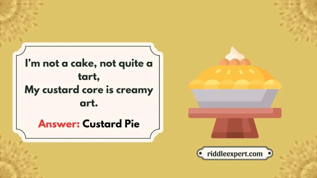 Cream & Custard Pie Riddles