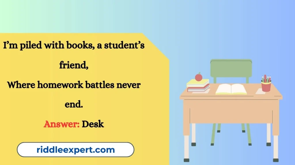 Riddles About Desks and Worktables