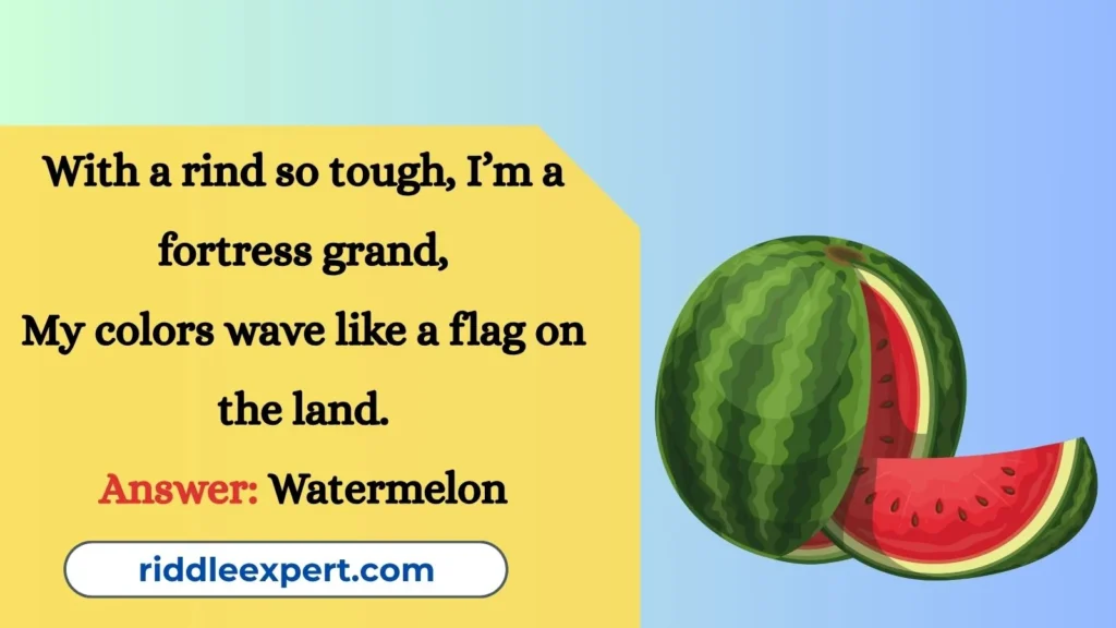 Riddles About Watermelon’s Appearance